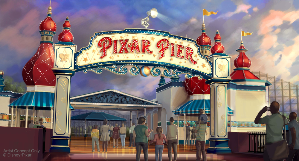 Pixar Pier Marquee